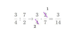 divizione tra frazioni e semplificazioni necessarie